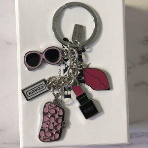 Coach Key Ring Car Keychain Bag Charm